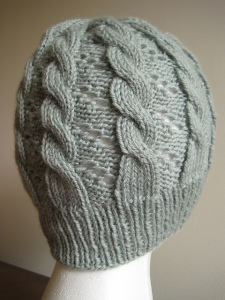 Eyelet and Cable hat